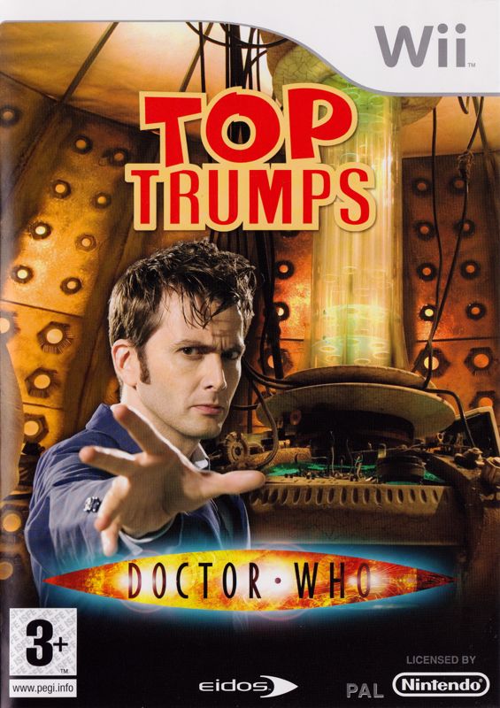 Top Trumps: Doctor Who box art for Wii